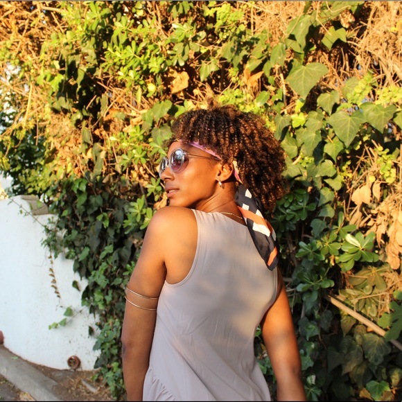 CHIC GRAY SLEEVELESS MIDI DRESS - Picture 4 of 4